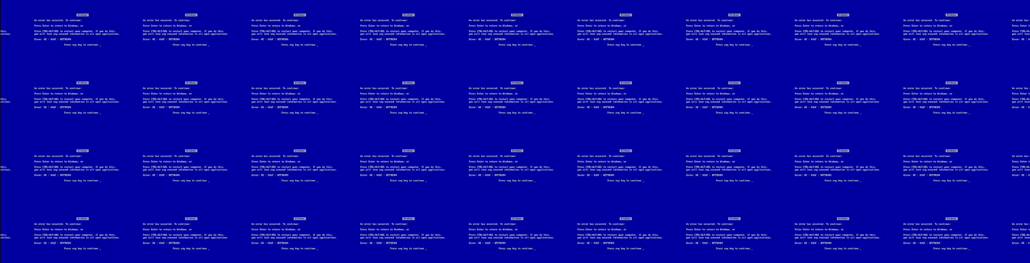 第三幕 — 藍屏當機 BSOD