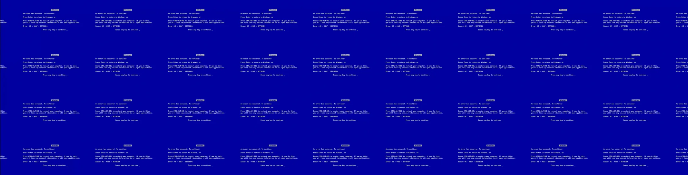 第三幕 — 藍屏當機 BSOD