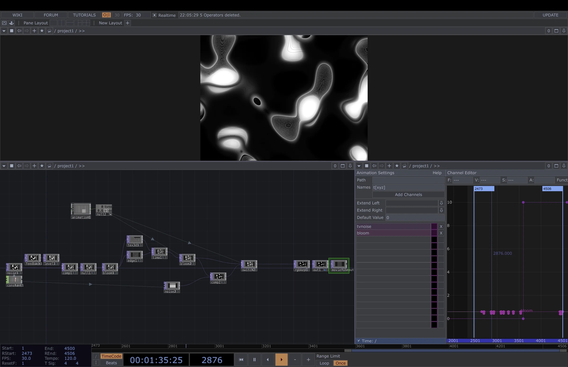 TouchDesigner — 流體泡泡